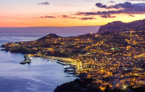 Picture landscape, the evening, panorama, Portugal, Madeira