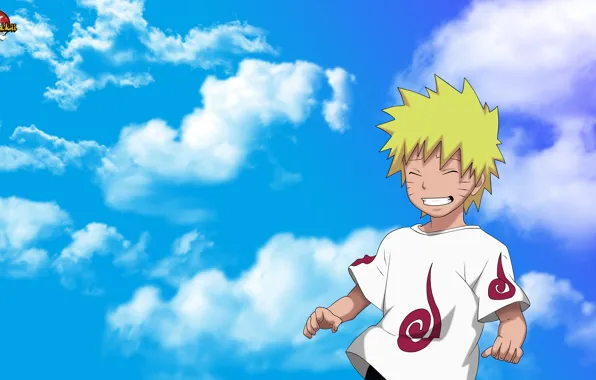 Wallpaper the sky, clouds, boy, Naruto, Naruto, Uzumaki Naruto for ...