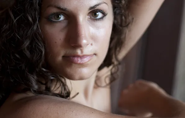 Girl, face, mole, Marykate