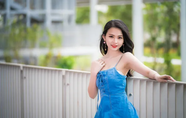 Look, girl, sweetheart, dress, brunette, Asada