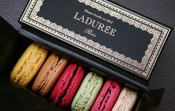 Box, cookies, cakes, sweet, macaron, macaron