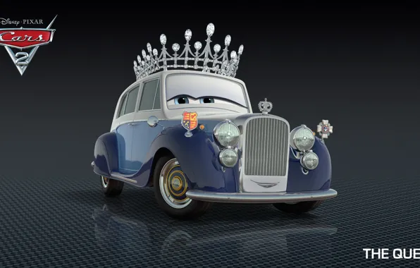 Cartoon, cars, pixar, Queen, disney