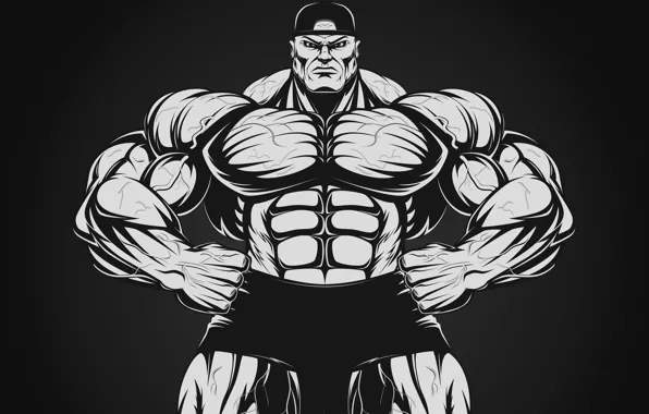 Pose, figure, art, muscle, muscle, muscles, press, athlete