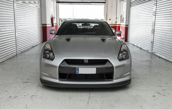 Grey, before, Nissan, GT-R, Nissan