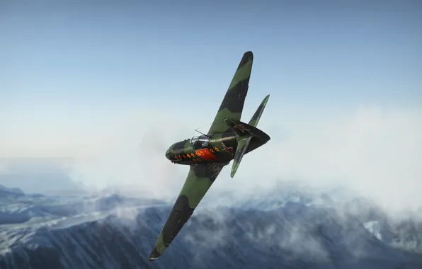 Rendering, fighter, Soviet, single-engine, single