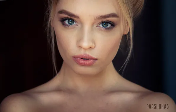 Girl, Photo, Look, Blonde, Model, Lips, Face, Girl