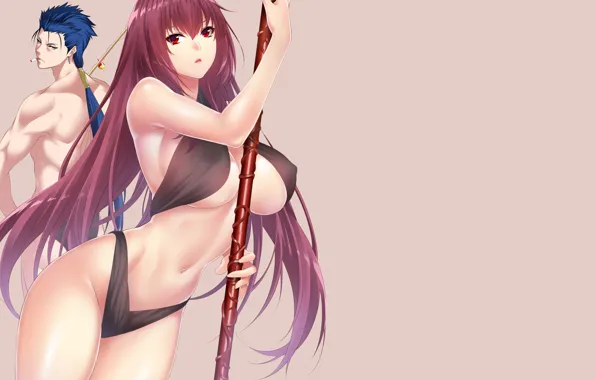 Girl, guy, spear, Lancer, Fate / Grand Order, The destiny of a great campaign