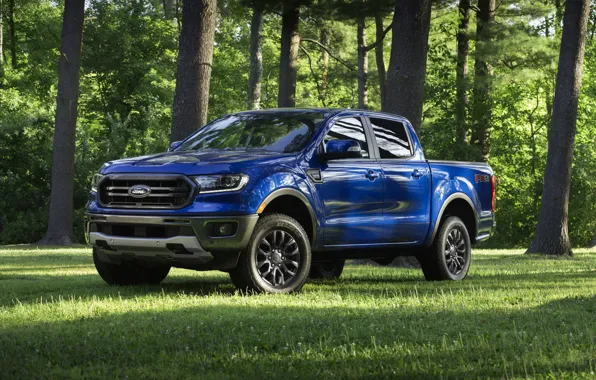 Blue, glade, Ford, pickup, Ranger, 2019, FX2 Package