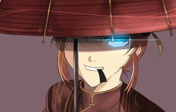 Girl, umbrella, Gintama, Gintama