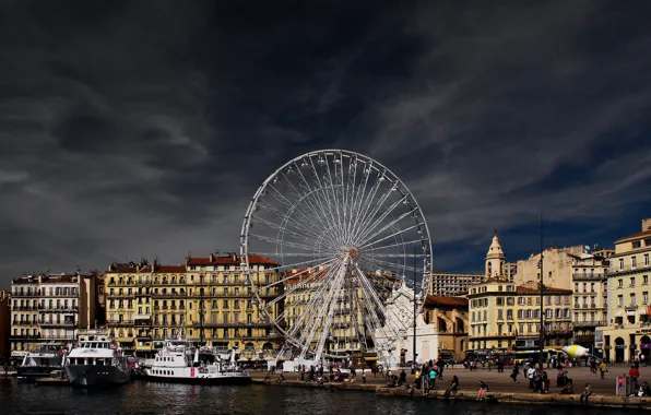 France, home, Ferris wheel, Marseille