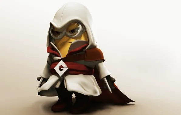 Picture background, minimalism, assassin, Assassin's Creed