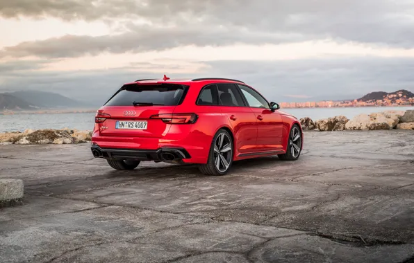 Audi, rear view, 2018, universal, RS4, Before