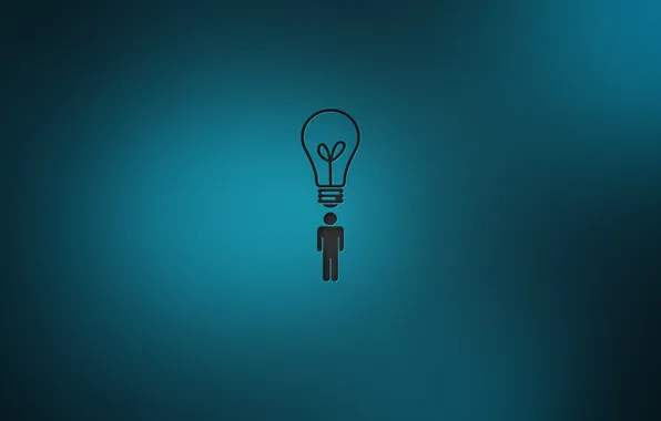 Light bulb, background, people, the idea