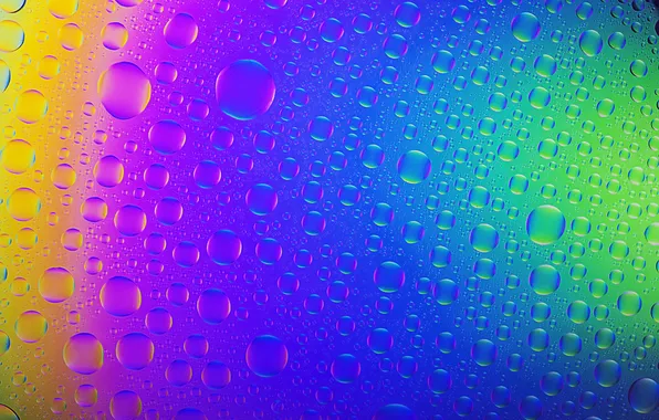 Picture glass, light, bubbles, color, rainbow
