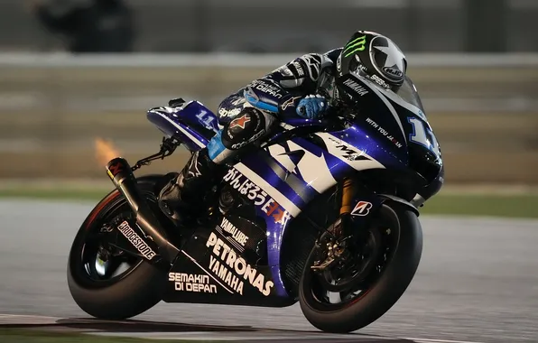 Picture Fire, Race, Motorcycle, Exhaust, Racer, Track, Monster, Yamaha