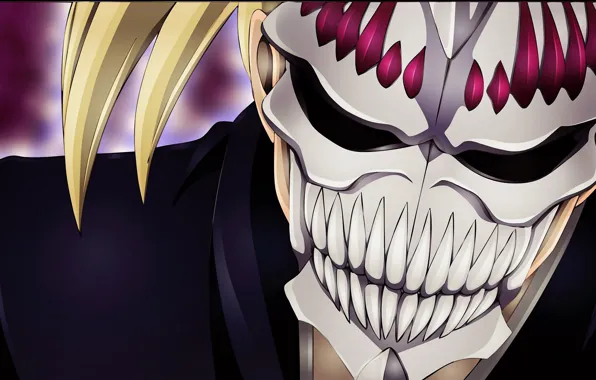 Girl, game, Bleach, anime, pretty, blonde, asian, mask