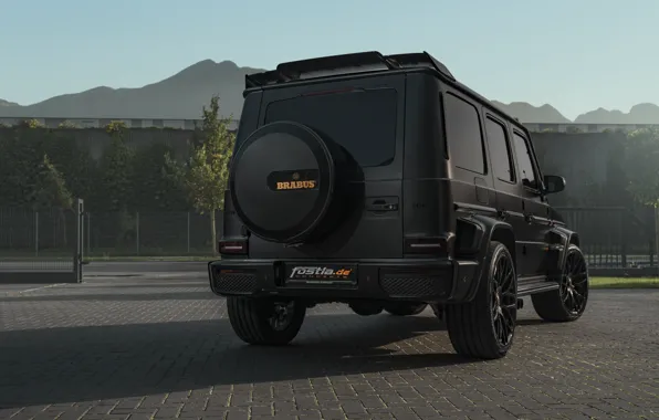 Mercedes-Benz, Brabus, rear view, AMG, G-Class, Gelandewagen, G63, Widestar