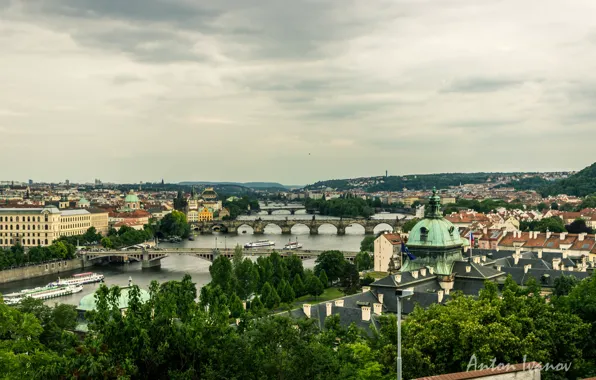 River, Prague, Czech Republic, Charles Bridge