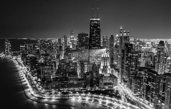 Chicago, Michigan, Skyscrapers, Building, Height, America, Il, Chicago