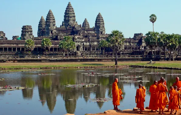 Picture temple, Cambodia, ancient civilizations, Angkor Wat, Temple Angkor Wat