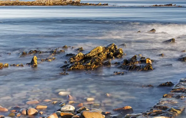 Sea, nature, stones, photo, coast, Alderney Channel Islands