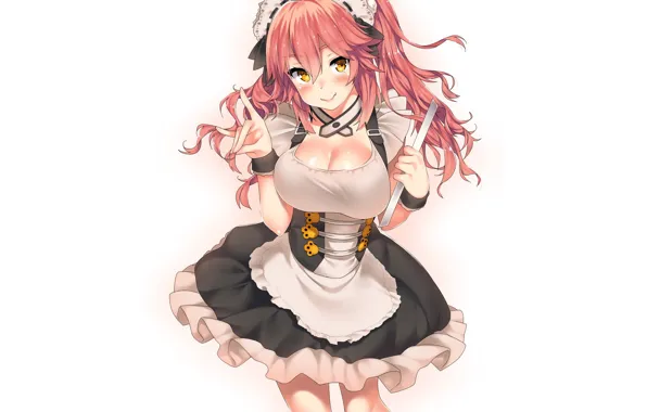Dress, big, anime, giant, oppai, maid, bishojo, huge