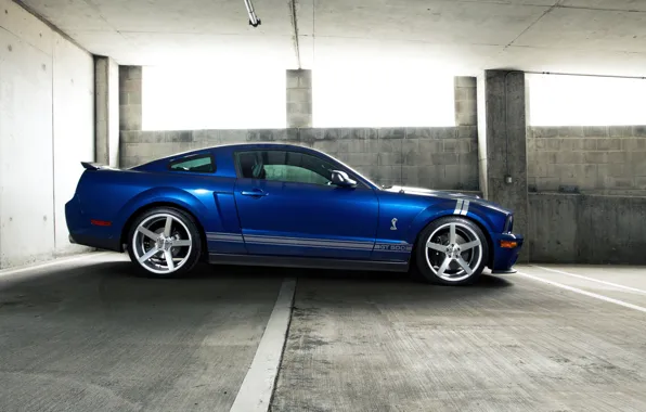 Auto, blue, strip, mustang, Mustang, ford, shelby, Ford