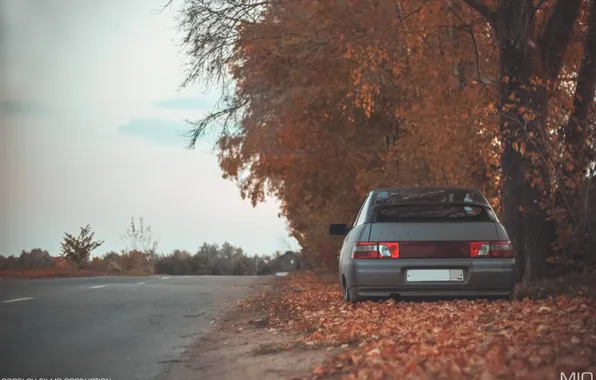 Machine, auto, autumn, photographer, Lada, auto, photography, photographer