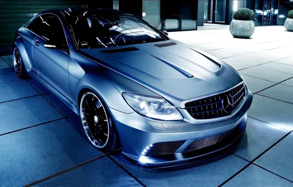 Auto, night, tuning, Mercedes, Mercedes-Benz CL63 AMG
