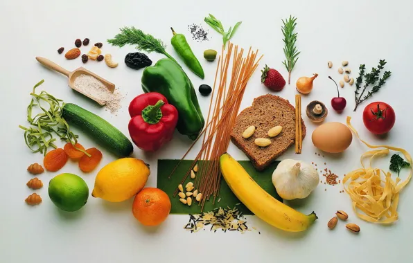 Bread, figure, vegetables, useful, seasoning, pasta