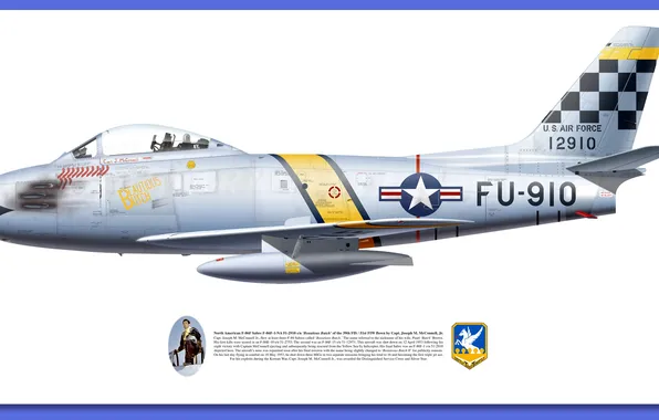 Star, Aircraft illustration, f 86 saber
