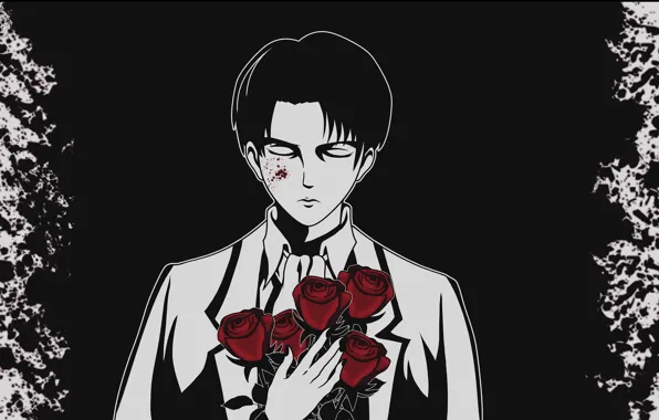 Art, guy, Shingeki no Kyojin, Attack Of The Titans, Levi