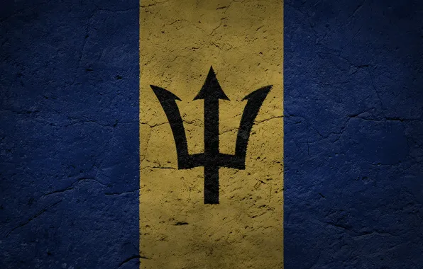 Texture, flag, Barbados, Barbados