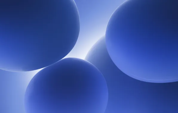 Picture Balls, Blue, Sphere, Balls, Blue, Abstract, Dell, Spheres