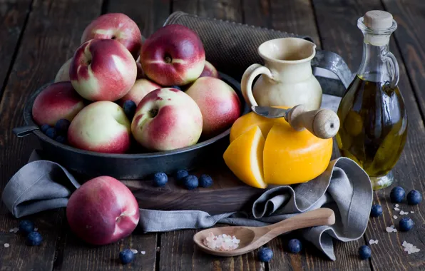 Fruit, Still life, Peaches