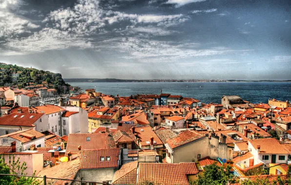 Building, home, roof, Piran, Slovenia, Slovenia, The Adriatic sea, Piran