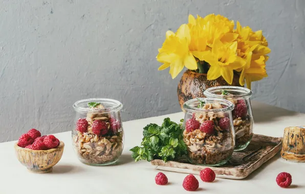 Berries, raspberry, Breakfast, granola, Natasha Breen
