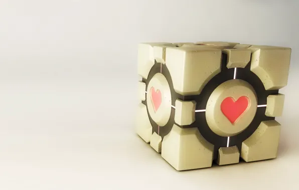 Heart, cube, portal