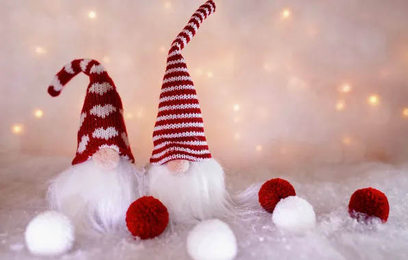 Winter, balls, snow, holiday, balls, toys, lights, Christmas