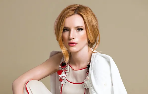 Model, actress, photographer, red, journal, photoshoot, Bella Thorne, Marie Claire