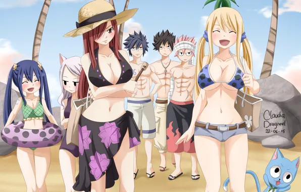 Game, beach, boobs, big, breast, nothing, anime, tits