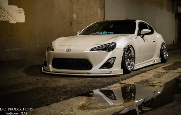 White, wheels, subaru, toyota, jdm, tuning, low, brz