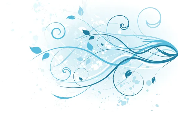 Picture Blue, design, background, floral