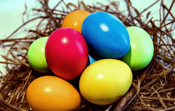Wallpaper bright, eggs, Easter