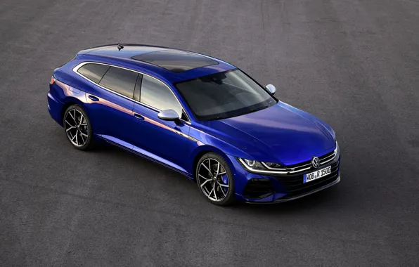 Asphalt, blue, Volkswagen, universal, Shooting Brake, 2020, Arteon, Shooting Brake R