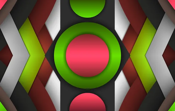 Circles, gradient, figure, layers