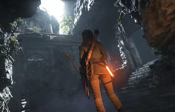 Picture bow, Lara Croft, arrows, Square Enix, quiver, Lara Croft, Crystal Dynamics, Rise of the Tomb …