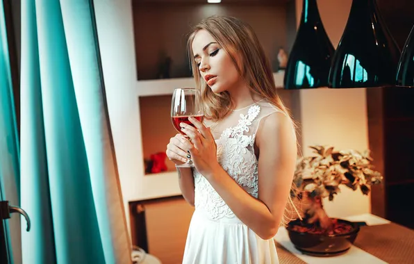 Picture Girl, Model, Beauty, View, Wine, Nice, Mary Jane, Wore