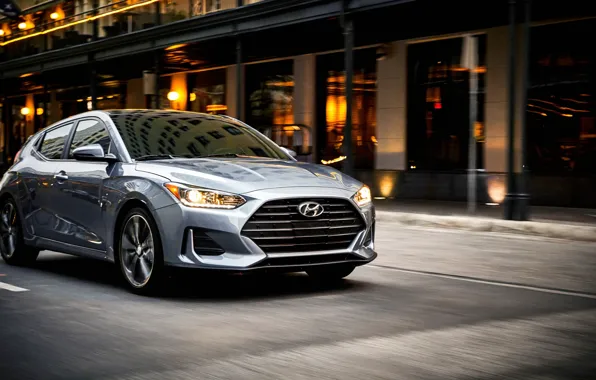 Hyundai, front view, hatchback, 2018, Veloster