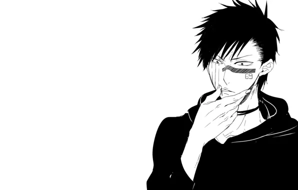 Guy, Bleach, Bleach, black and white